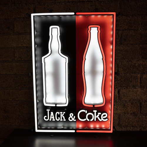Jack & Coke Custom LED Neon Sign - By ImageSeller Merch Experts